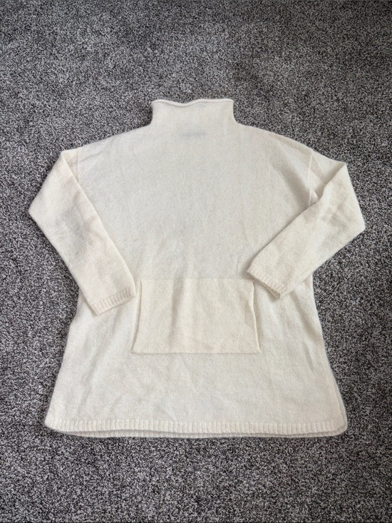 Peruvian Connection Sweaters - Peruvian Connection Balie Tunic Sweater in Cream